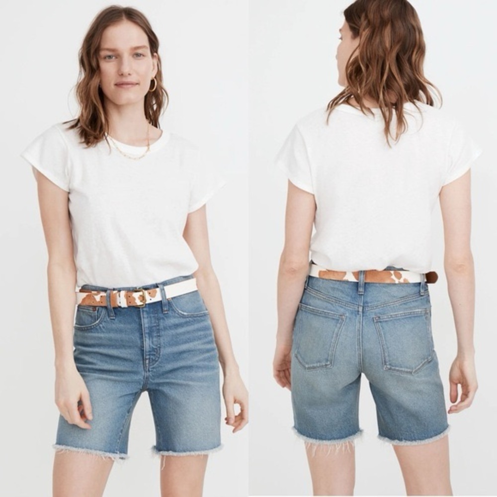 Madewell - Denim Midlength Shorts in Bonet Wash